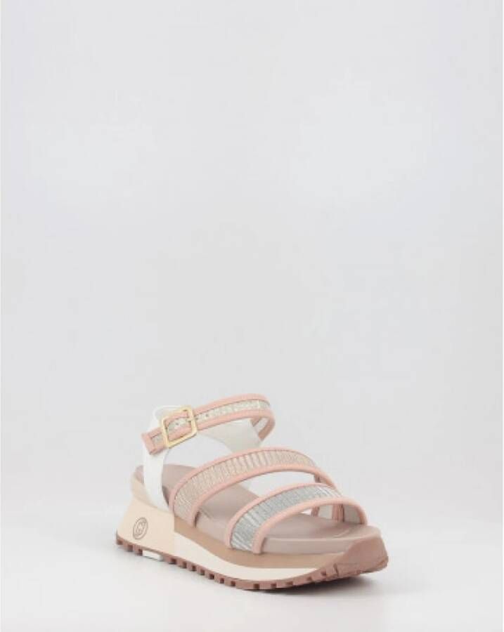 Liu Jo Metalen Plateausandalen Roze Dames