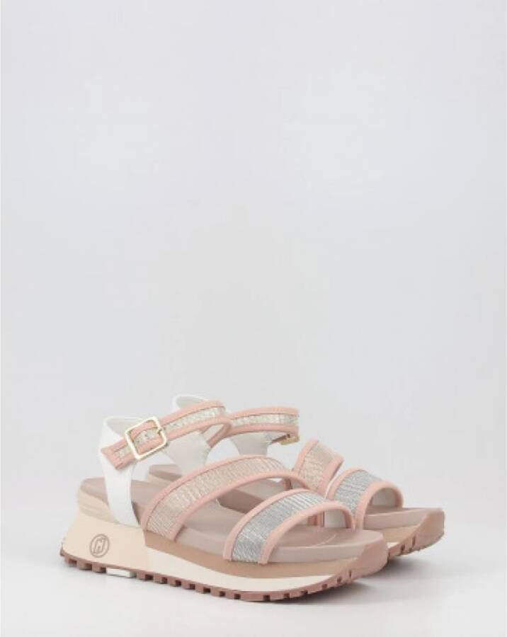 Liu Jo Metalen Plateausandalen Roze Dames