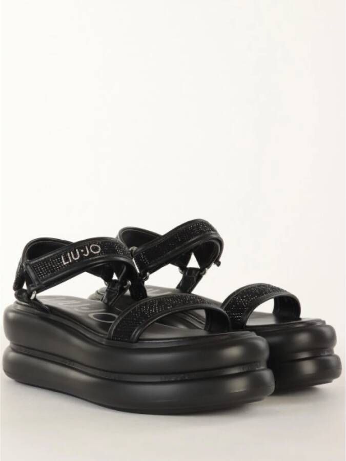 Liu Jo Sprankelende Plateau Sandalen Zwart Dames