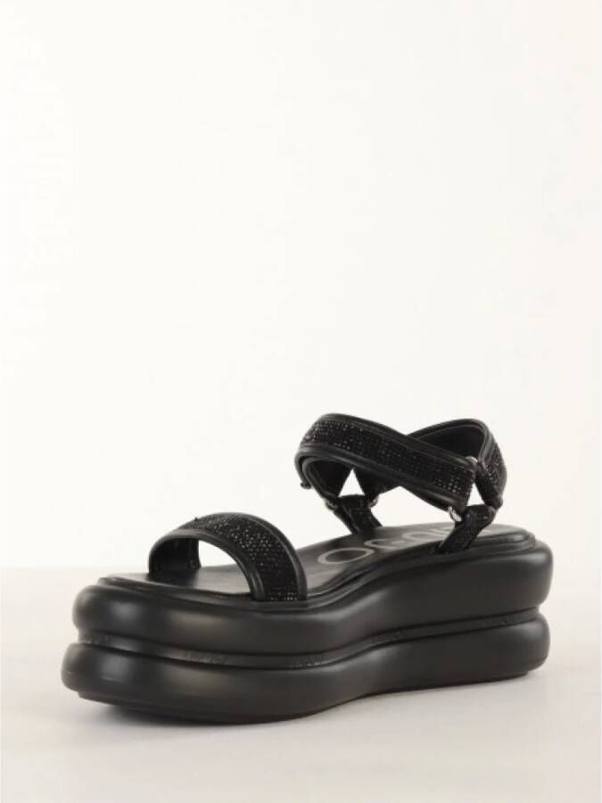 Liu Jo Sprankelende Plateau Sandalen Zwart Dames