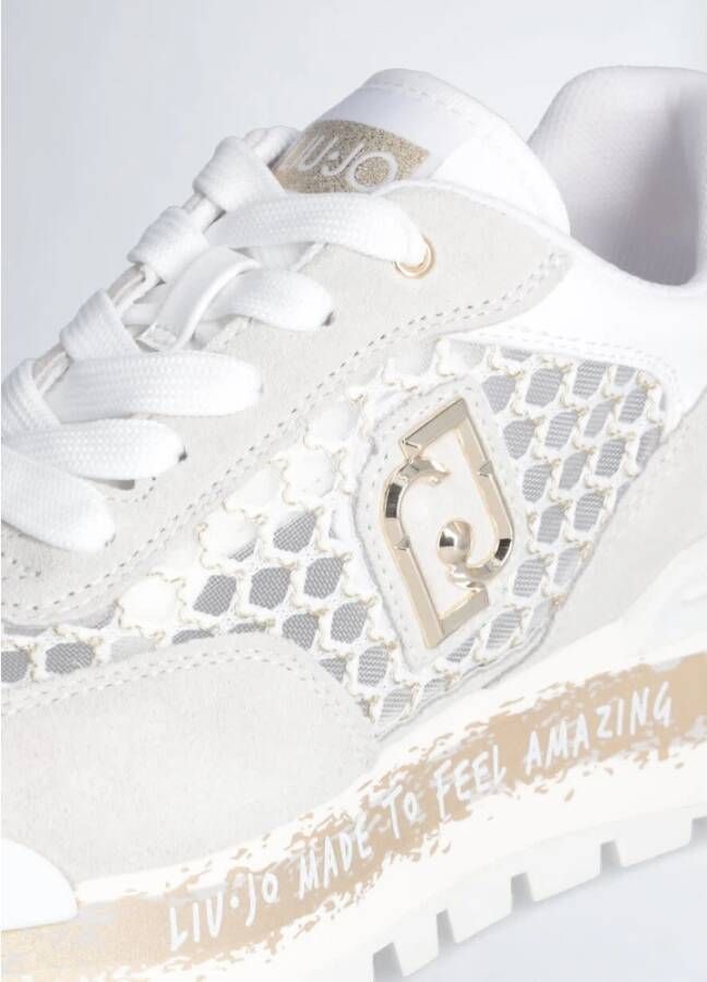 Liu Jo Geweldige 23 Sneaker Wit Goud White Dames