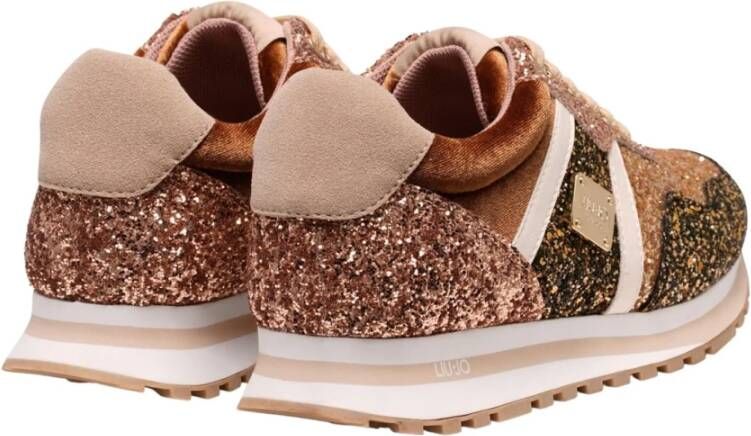 Liu Jo Glitter Gold Sneakers Wonder 629