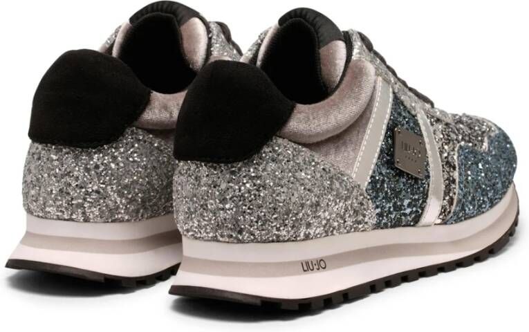 Liu Jo Glitter Zilveren Sneakers