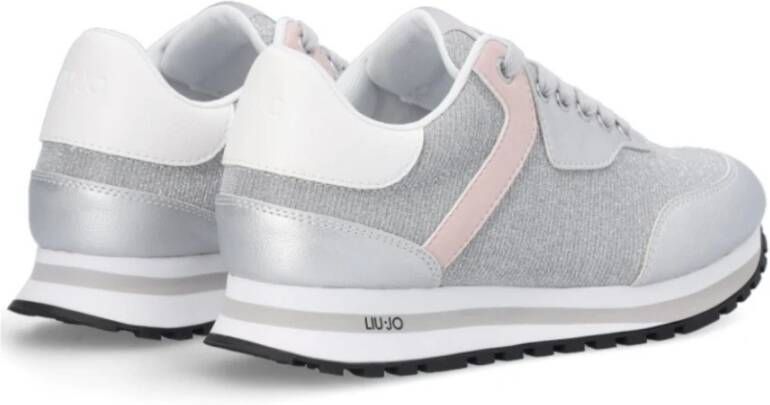 Liu Jo Glitter Zilveren Sneakers Wonder Model