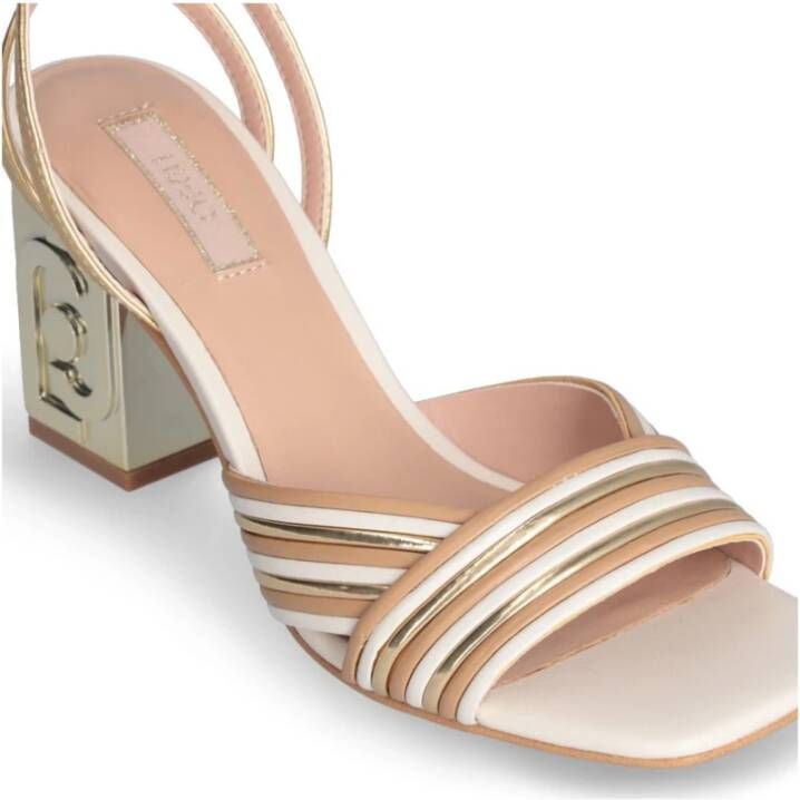 Liu Jo Gouden Sandal Violet 05 Hoge Hak Sandalen
