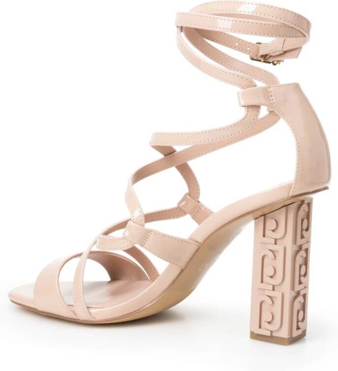 Liu Jo Verhoog Stijl met Hoge Hak Sandalen Beige Dames