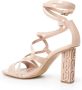 Liu Jo Verhoog Stijl met Hoge Hak Sandalen Beige Dames - Thumbnail 6