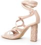 Liu Jo Verhoog Stijl met Hoge Hak Sandalen Beige Dames - Thumbnail 6