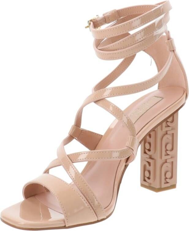 Liu Jo Hoge hak sandalen in Similpelle Beige Dames