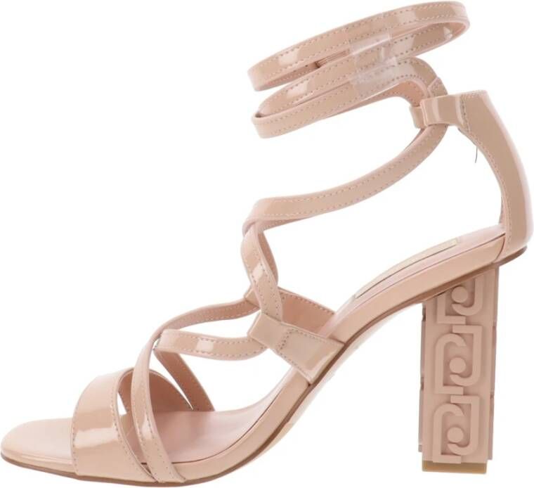 Liu Jo Hoge hak sandalen in Similpelle Beige Dames