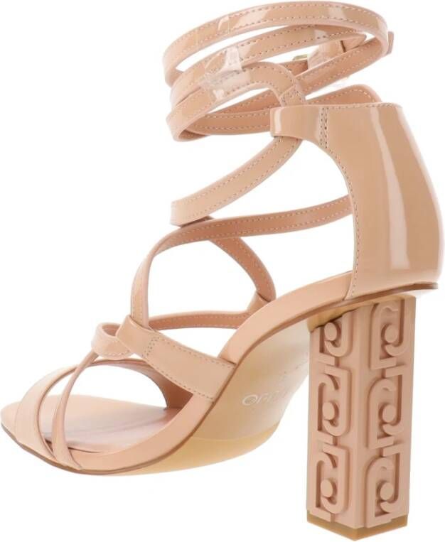 Liu Jo Hoge hak sandalen in Similpelle Beige Dames