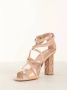 Liu Jo Verhoog Stijl met Hoge Hak Sandalen Beige Dames - Thumbnail 13