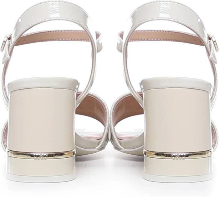 Liu Jo Witte hoge hakken lakleren sandalen Wit Dames