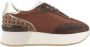 Liu Jo Hoge Top Dames Sneakers Synthetisch Brown Dames - Thumbnail 6