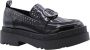 Liu Jo Zwarte platte schoenen met metalen logotoebehoren Black Dames - Thumbnail 10