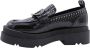 Liu Jo Zwarte platte schoenen met metalen logotoebehoren Black Dames - Thumbnail 11