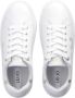 Liu Jo Witte Leren Sneaker met Pailletten Logo White Dames - Thumbnail 9