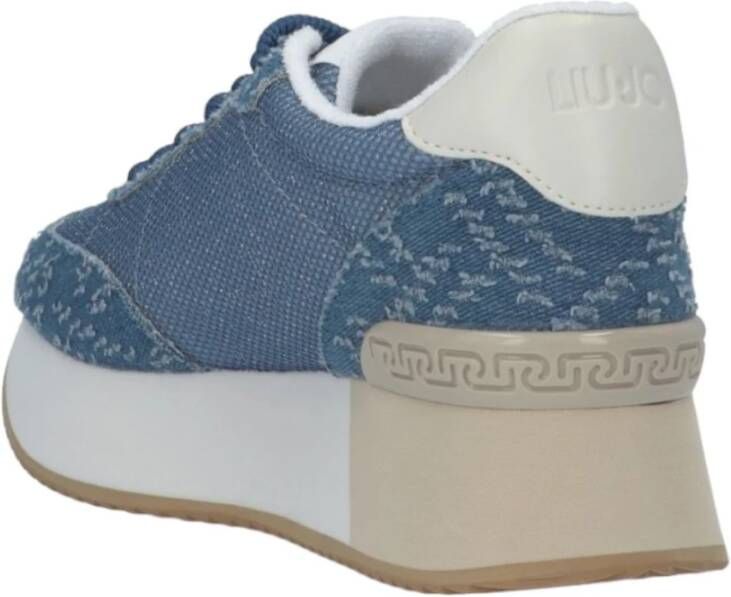 Liu Jo Lage Sneakers voor Dames Blue Dames