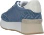 Liu Jo Denim Sneakers met Glitterdetail Blue Dames - Thumbnail 11