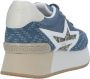 Liu Jo Denim Sneakers met Glitterdetail Blue Dames - Thumbnail 12
