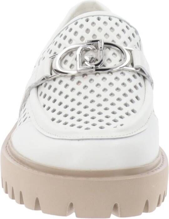 Liu Jo Leren Dames Loafers Slip-On Stijl White Dames
