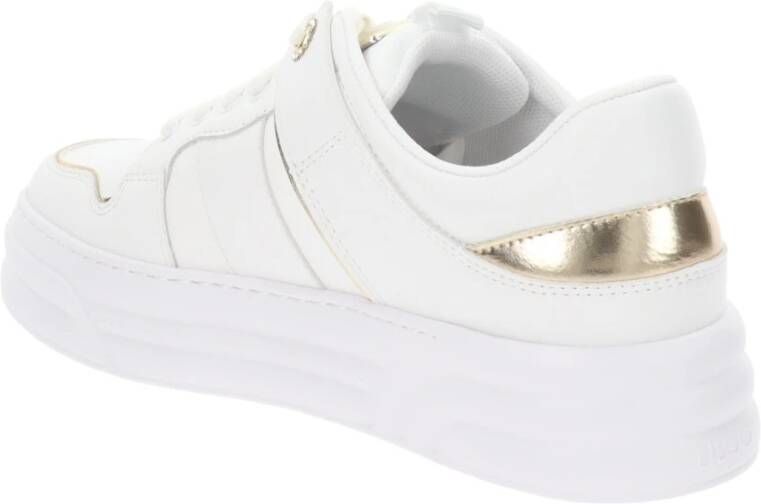 Liu Jo Leren Dames Sneakers met Vetersluiting Wit Dames