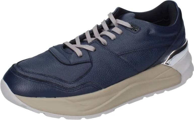 Liu Jo Leren Heren Sneakers Blue Heren