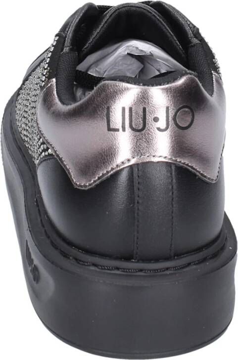 Liu Jo Leren Sneakers voor Vrouwen Black Dames