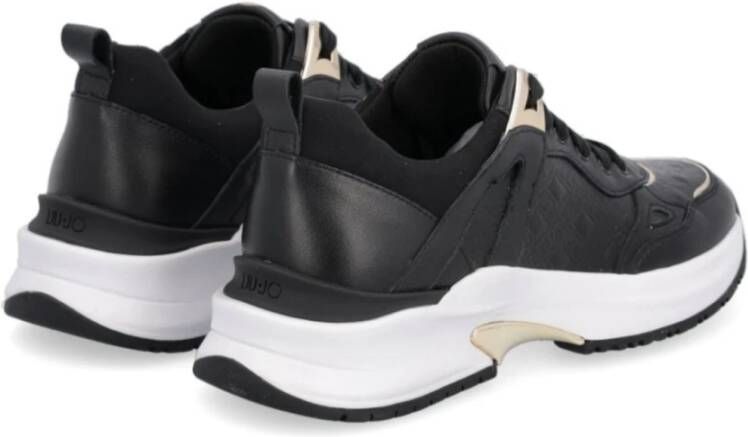 Liu Jo Lily 10 Zwarte Leren Sneakers