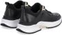 Runner Sneaker materialenmix Lily 10 Lage sneakers Leren Sneaker Dames Zwart - Thumbnail 8