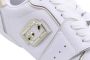 Liu Jo Witte leren sneakers met geperforeerde inzet en gelamineerde details - Thumbnail 7