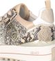 Liu Jo Maxi Wonder 01 leren sneakers beige glitter - Thumbnail 14