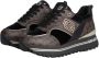Liu Jo Sportieve Leren Sneakers met Fluweel Details Brown Dames - Thumbnail 12