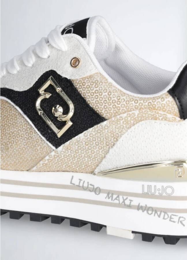 Liu Jo Witte Leren Sneaker met Verwijderbare Binnenzool White Dames - Foto 14