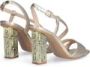 Liu Jo Metallic Gouden Sandalen met Logohak - Thumbnail 2