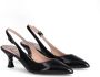 Liu Jo Metallic Zwarte Slingback Sandalen Gaia Black Dames - Thumbnail 2