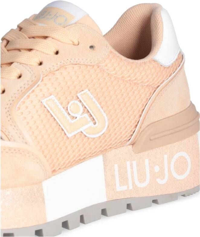 Liu Jo Oranje Leren Suède Dames Sneakers