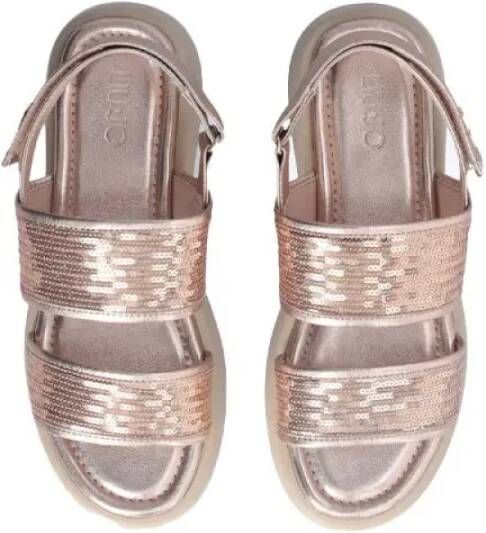 Liu Jo Paillet Plateau Sandalen in Roze