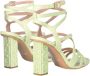 Liu Jo Platte Sandaal Logo Hakbanden Green Dames - Thumbnail 10