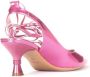 Liu Jo Fuchsia Laminaat Effect Décolleté Sandalen Pink Dames - Thumbnail 4