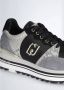 Liu Jo Maxi Wonder 20 suède sneakers met pailletten zwart - Thumbnail 7