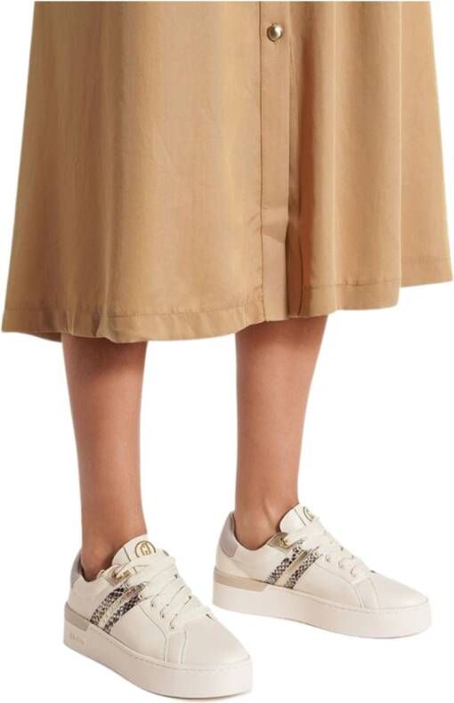 Liu Jo Python Print Studded Glitter Sneakers