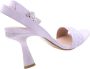 Liu Jo Hoge hak sandalen met jacquard-logo Purple Dames - Thumbnail 5
