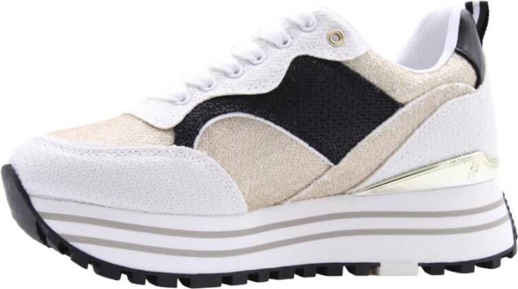 Liu Jo Witte Leren Sneaker met Verwijderbare Binnenzool White Dames - Foto 11