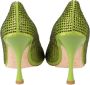 Liu Jo Satijnen Stiletto's met Fonkelende Details Green Dames - Thumbnail 2