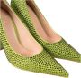 Liu Jo Satijnen Stiletto's met Fonkelende Details Green Dames - Thumbnail 4