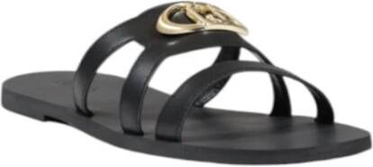 Liu Jo Schitterende Rhinestone Pantoffels Black Dames