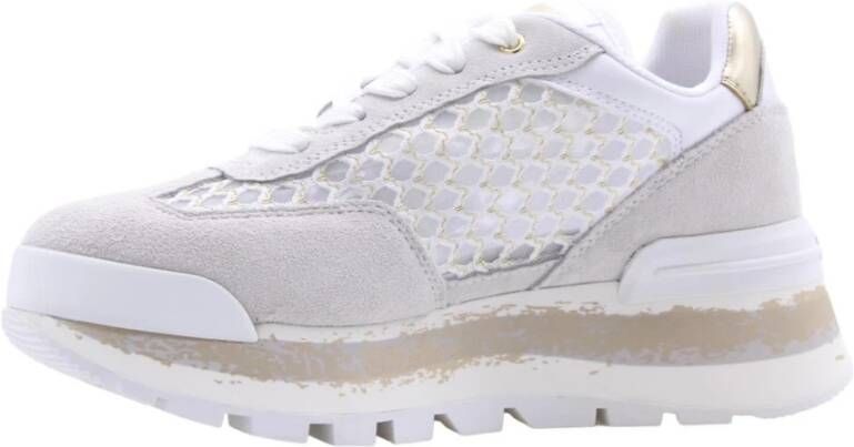 Liu Jo Witte Leren Sneaker met Verwijderbare Binnenzool White Dames - Foto 15