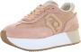 Liu Jo Beige Logo Sneakers met Suède en Mesh Panelen Beige Dames - Thumbnail 6