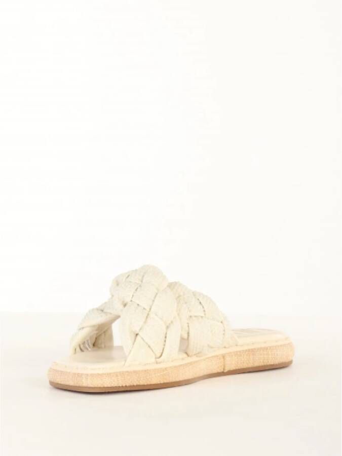 Liu Jo Glamoureuze kralenslider sandalen Wit Dames